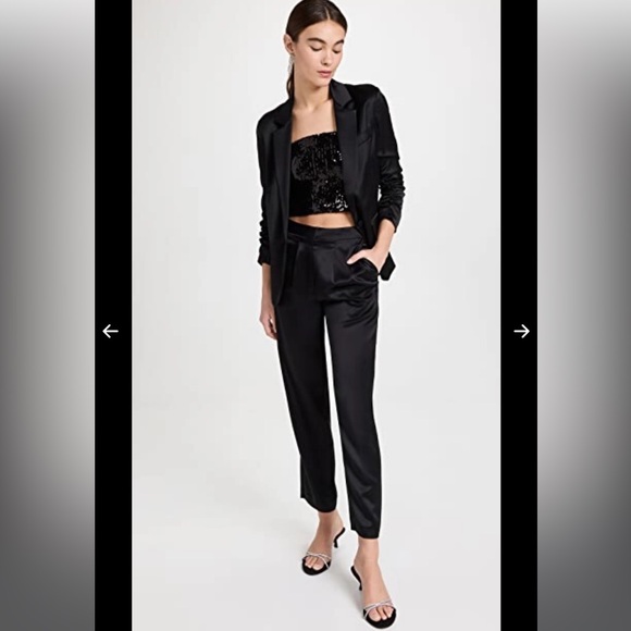 GENERATION LOVE PORTIA SATIN PANTS IN ESPRESSO, NWT - Picture 9 of 14